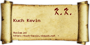 Kuch Kevin névjegykártya